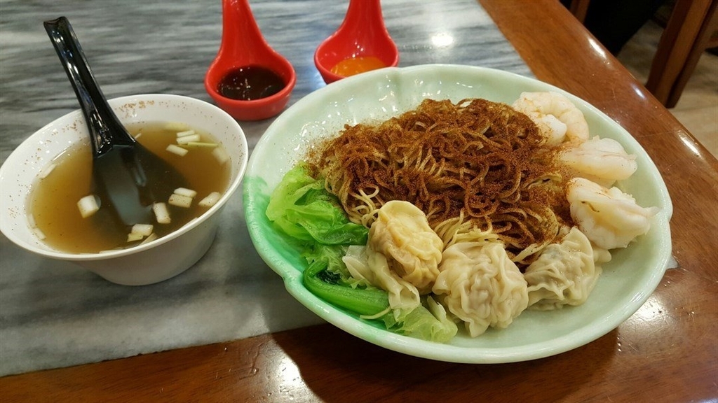 香港ミシュラン坤記竹昇麵の麺の写真