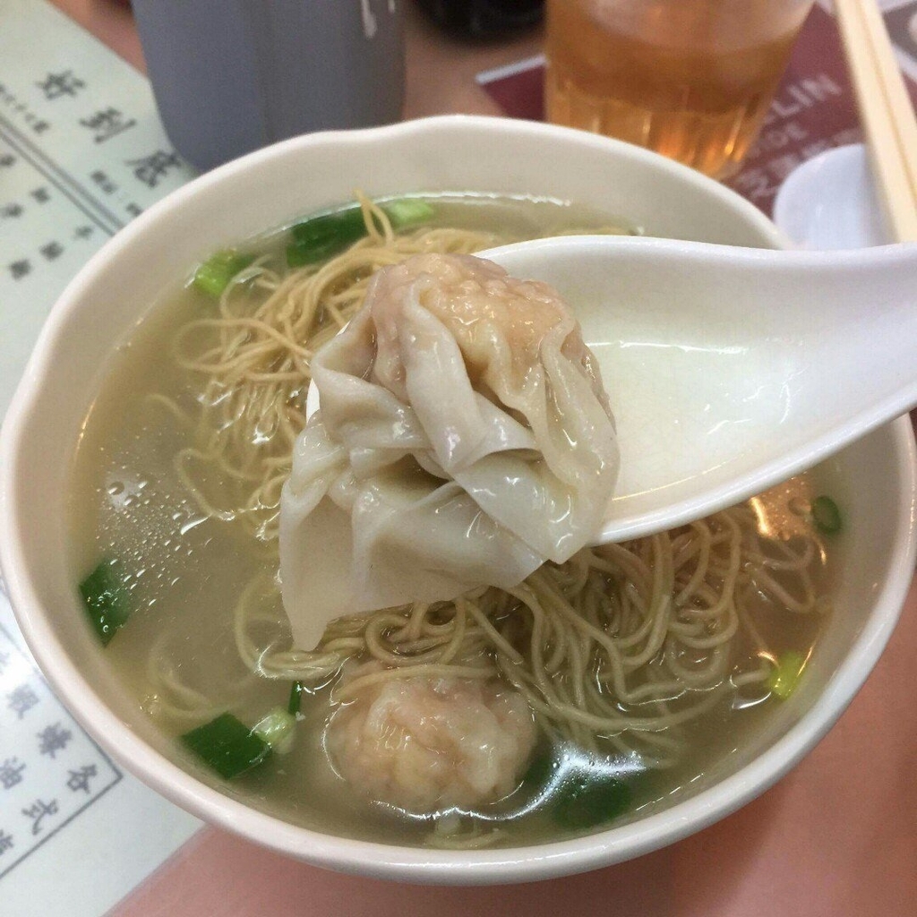 香港ミシュラン好到底のワンタン麺の写真